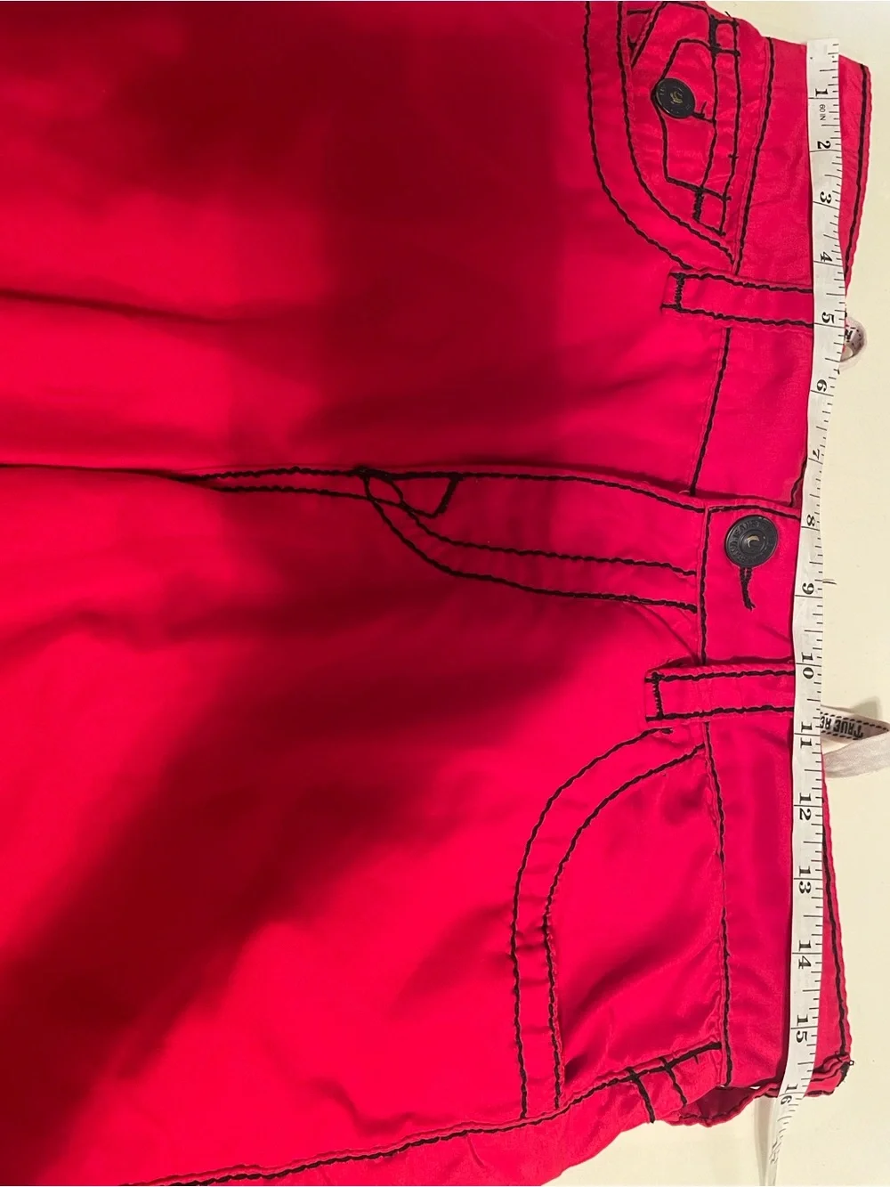 True Religion red Men's Swim with Contrast Stitching